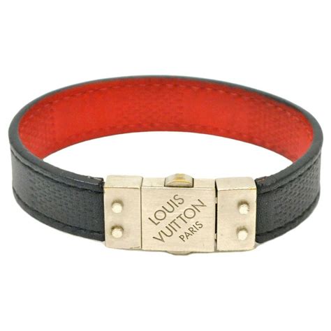 bracelet louis vuitton femme cuir noir